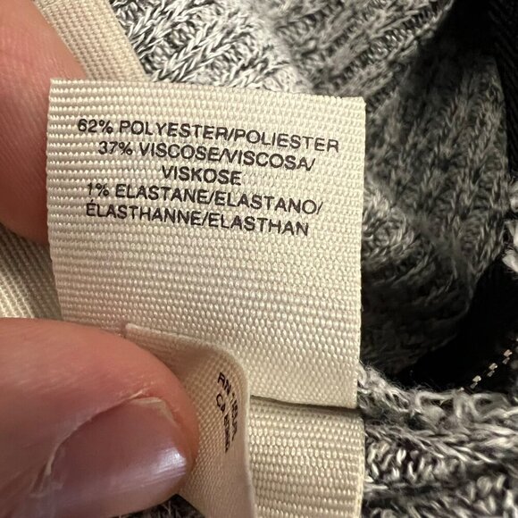 Rachel Roy Lightweight Sweater Women's Size Small Gray Long Sleeve Zippers - Picture 9 of 9